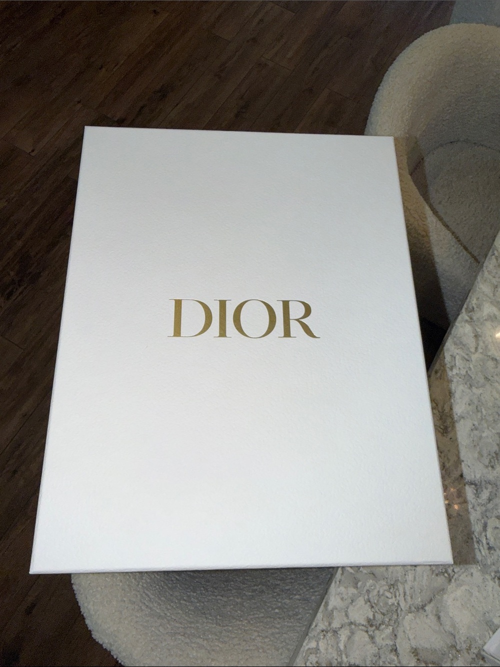 Dior White Box with Gold DIOR Logo